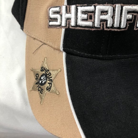 Columbia County Sheriff's Office Hat Cap Strapback Black Beige - Picture 4 of 11